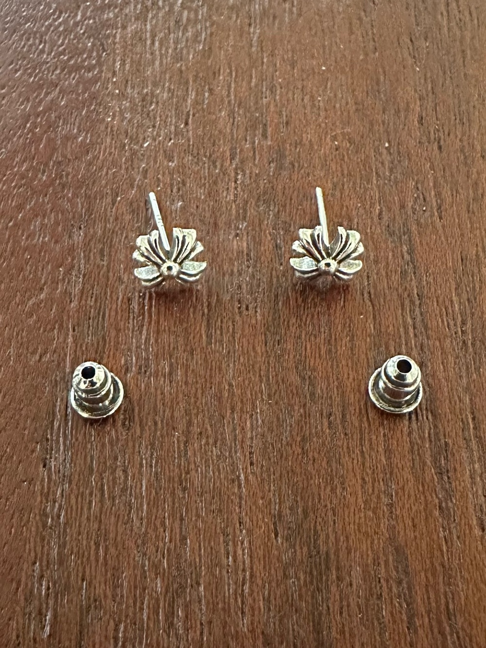 Chrome Hearts Plus Cross Mini Earrings